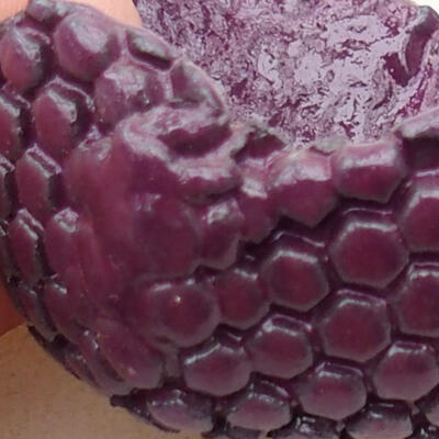 Ceramic shell 7.5 x 8 x 4 cm, color purple - 2