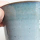 Ceramic bonsai bowl 10.5 x 10.5 x 13.5 cm, color blue - 2/3