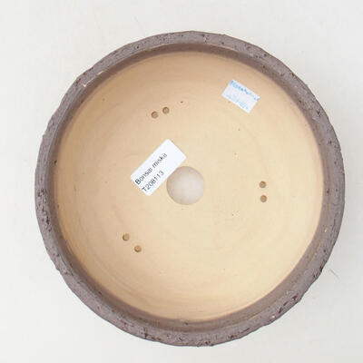 Ceramic bonsai bowl 20 x 20 x 7 cm, color crack yellow - 2