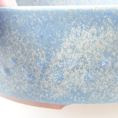 Ceramic bonsai bowl 23 x 23 x 7 cm, color blue - 2