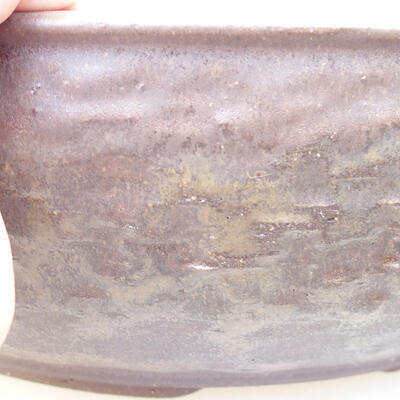Ceramic bonsai bowl 42 x 42 x 11.5 cm, color brown - 2