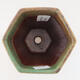 Ceramic bonsai bowl 9.5 x 8.5 x 14.5 cm, color green - 2/2