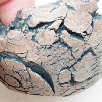 Ceramic shell 4.5 x 4.5 x 3 cm, gray color - 2