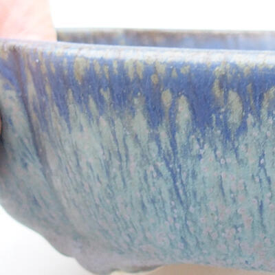 Ceramic bonsai bowl 17.5 x 15.5 x 4.5 cm, color blue - 2