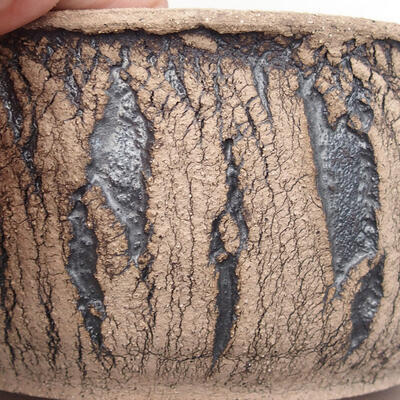 Ceramic bonsai bowl 14 x 14 x 7.5 cm, color cracked - 2