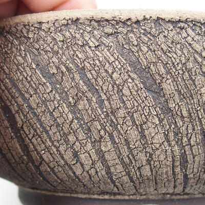 Ceramic bonsai bowl 14 x 14 x 6 cm, cracked color - 2
