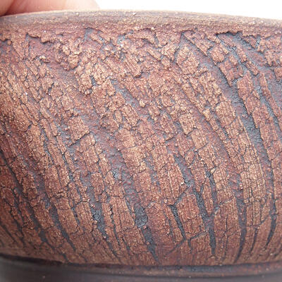 Ceramic bonsai bowl 13.5 x 13.5 x 6.5 cm, color cracked - 2
