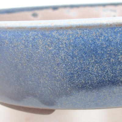 Ceramic bonsai bowl 18 x 18 x 4 cm, color blue - 2