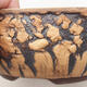 Ceramic bonsai bowl 17.5 x 17.5 x 7 cm, crack black - 2/3