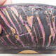 Ceramic bonsai bowl 17.5 x 17.5 x 6 cm, cracked purple color - 2/3