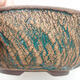 Ceramic bonsai bowl 17.5 x 17.5 x 6 cm, color crack green - 2/3