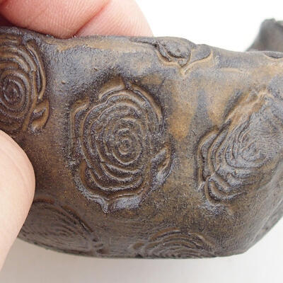 Ceramic shell 7.5 x 7 x 5 cm, color brown - 2