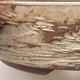 Ceramic bonsai bowl 18 x 18 x 4.5 cm, beige color - 2/3