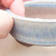 Ceramic bonsai bowl 8 x 8 x 3 cm, color blue - 2/3