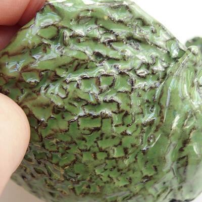 Ceramic shell 8 x 5.5 x 6 cm, color green - 2