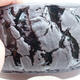 Ceramic bonsai bowl 17 x 17 x 6 cm, color cracked - 2/3