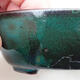 Ceramic bonsai bowl 9 x 7.5 x 3.5 cm, color green-black - 2/3