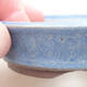 Ceramic bonsai bowl 9.5 x 9.5 x 2.5 cm, color blue - 2/3