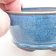 Ceramic bonsai bowl 9.5 x 9.5 x 4.5 cm, color blue - 2/3