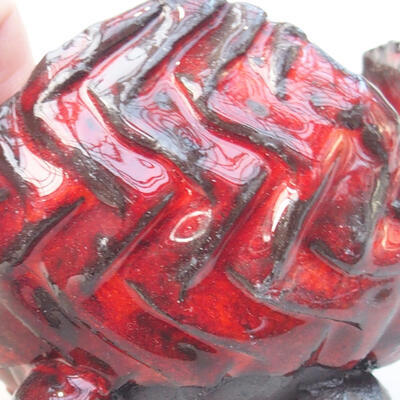 Ceramic shell 7 x 7 x 6 cm, color red - 2