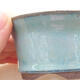 Ceramic bonsai bowl 8.5 x 8.5 x 4 cm, color blue - 2/3