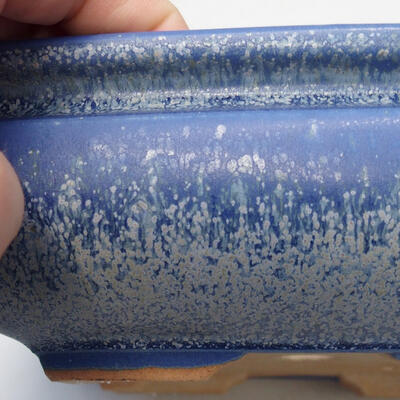 Ceramic bonsai bowl 15.5 x 15.5 x 6 cm, color blue - 2