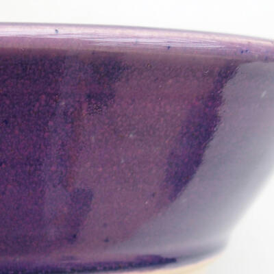 Ceramic bonsai bowl 19 x 19 x 5.5 cm, color purple - 2