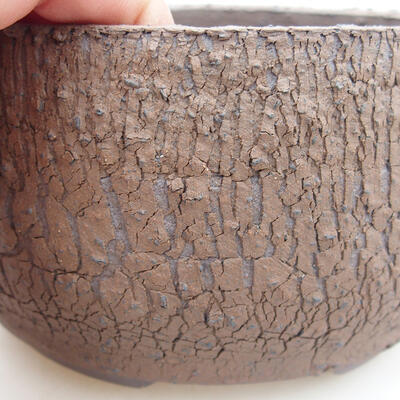 Ceramic bonsai bowl 12 x 12 x 7.5 cm, cracked color - 2