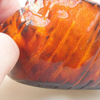 Ceramic shell 7 x 7 x 5 cm, color orange - 2