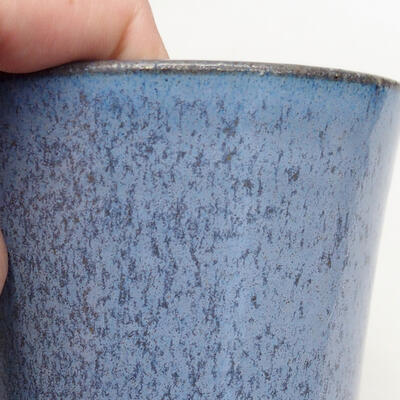 Ceramic bonsai bowl 9 x 9 x 10.5 cm, color blue - 2