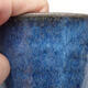 Ceramic bonsai bowl 8 x 8 x 10 cm, color blue - 2/3