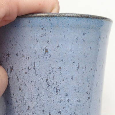Ceramic bonsai bowl 8.5 x 8.5 x 10.5 cm, color blue - 2