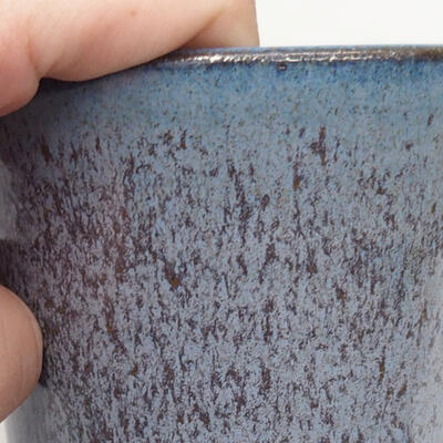 Ceramic bonsai bowl 9 x 9 x 10 cm, color blue - 2