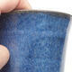 Ceramic bonsai bowl 10 x 10 x 13 cm, color blue - 2/3