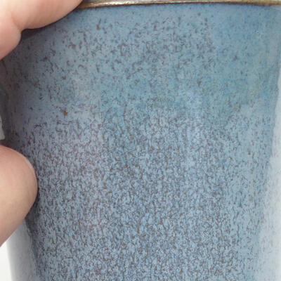 Ceramic bonsai bowl 10 x 10 x 13 cm, color blue - 2