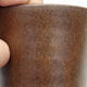 Ceramic bonsai bowl 8 x 8 x 10 cm, color brown - 2/3