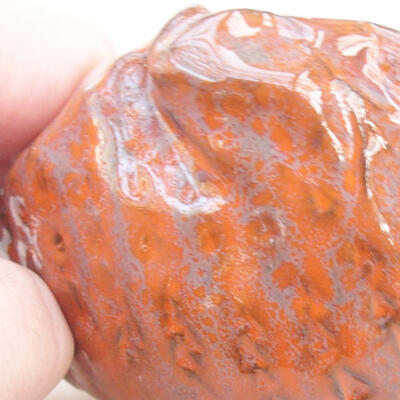 Ceramic shell 7 x 7 x 5.5 cm, color orange - 2