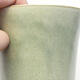Ceramic bonsai bowl 10.5 x 10.5 x 13.5 cm, color green - 2/3