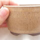 Ceramic bonsai bowl 8 x 8 x 4.5 cm, beige color - 2/3