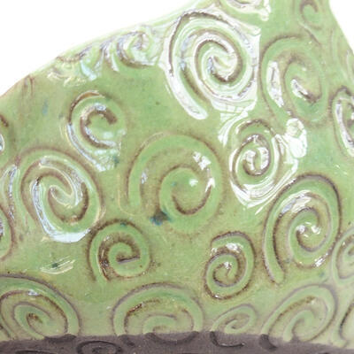 Ceramic shell 7 x 7 x 5 cm, color green - 2