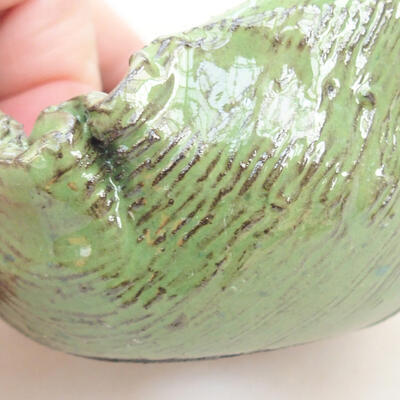 Ceramic shell 7 x 7 x 5 cm, color green - 2
