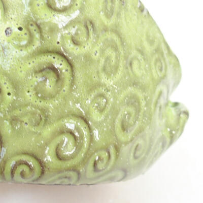 Ceramic shell 7.5 x 6 x 5 cm, color green - 2