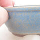 Ceramic bonsai bowl 9.5 x 9.5 x 4 cm, color blue - 2/3