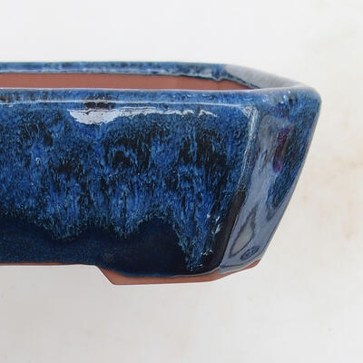 Bonsai bowl 17 x 14 x 5 cm, color blue - 2