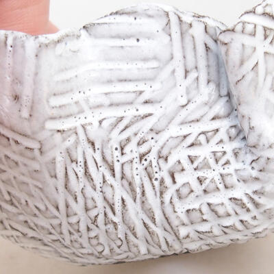 Ceramic shell 9 x 7 x 5 cm, white color - 2