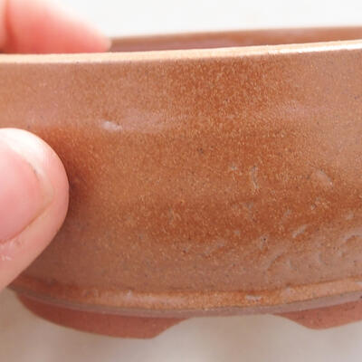 Ceramic bonsai bowl 9 x 9 x 4 cm, color brown - 2