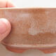 Ceramic bonsai bowl 8.5 x 8.5 x 4.5 cm, brown color - 2/3