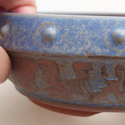 Ceramic bonsai bowl 15 x 15 x 5.5 cm, color blue - 2