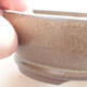 Ceramic bonsai bowl 9 x 9 x 3.5 cm, color brown - 2/3