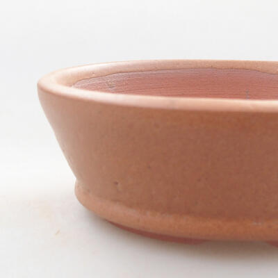 Ceramic bonsai bowl 10.5 x 10.5 x 3.5 cm, brown color - 2